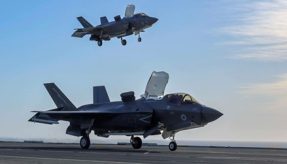 The UK’s most advanced air power – F-35 Lightning stealth fighters – have embarked on HMS Prince of Wales as the carrier prepares to join NATO allies on its biggest exercise in decades.