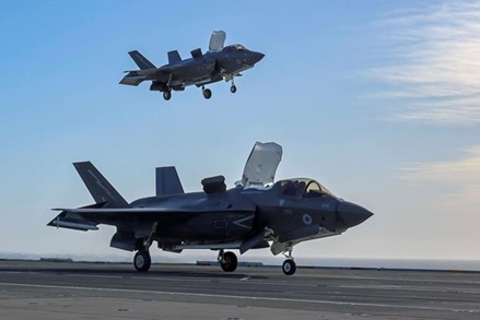 The UK’s most advanced air power – F-35 Lightning stealth fighters – have embarked on HMS Prince of Wales as the carrier prepares to join NATO allies on its biggest exercise in decades.