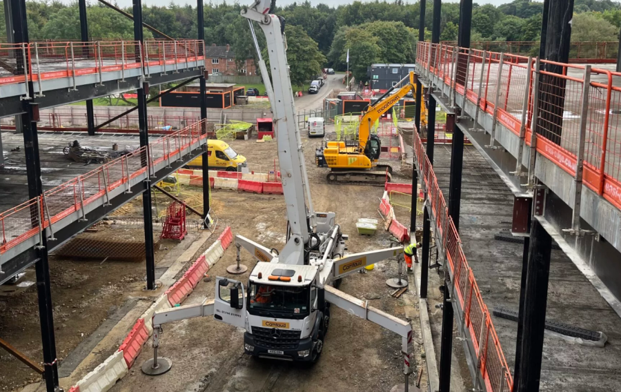 A major construction milestone has been marked at the new Catterick Integrated Care Campus with the completion of the building's steel frame.