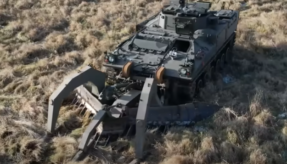 British soldiers are to be better shielded from danger as Weevil - a new high-tech, remote-controlled mine plough system is put through its paces.