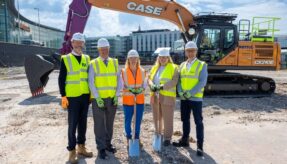 A groundbreaking ceremony has taken place for a new MOD office within the Talbot Gateway redevelopment in Blackpool.