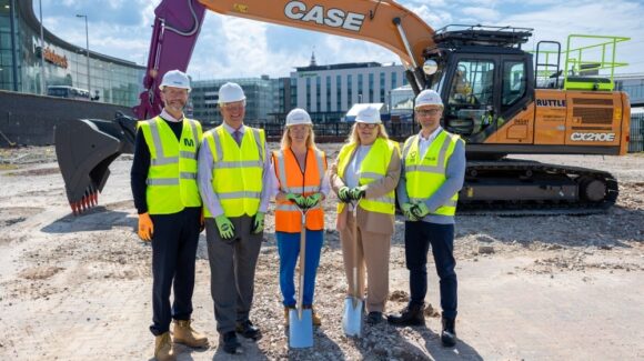 A groundbreaking ceremony has taken place for a new MOD office within the Talbot Gateway redevelopment in Blackpool.