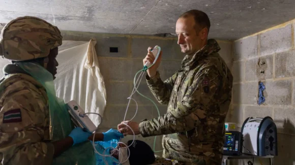 British Army medics have trialled setting up an underground field hospital.