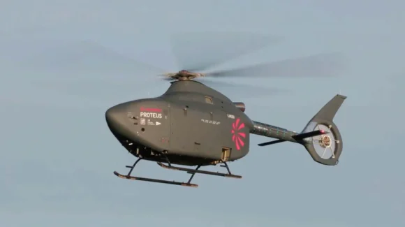 The Royal Navy has reached a pivotal milestone in its transition toward a hybrid fleet with the successful maiden flight of the Proteus, the United Kingdom’s first full-scale autonomous helicopter.