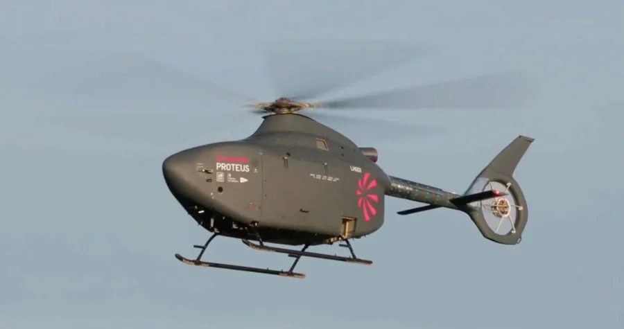 The Royal Navy has reached a pivotal milestone in its transition toward a hybrid fleet with the successful maiden flight of the Proteus, the United Kingdom’s first full-scale autonomous helicopter.