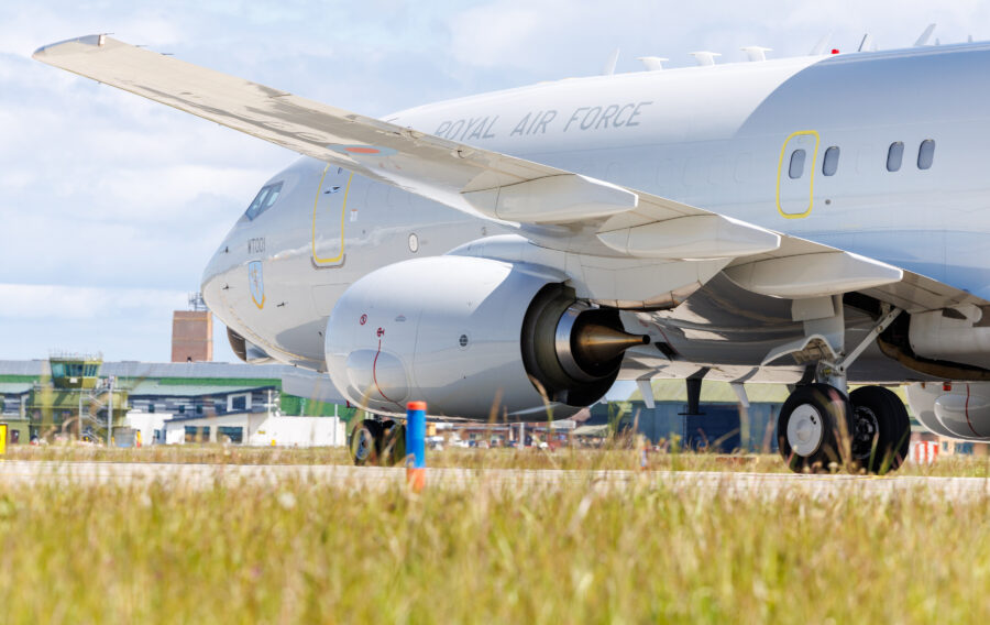 The RAF's next-generation airborne early warning aircraft has touched down in Scotland, with the first Boeing E-7 Wedgetail AEW Mk1 arriving at RAF Lossiemout