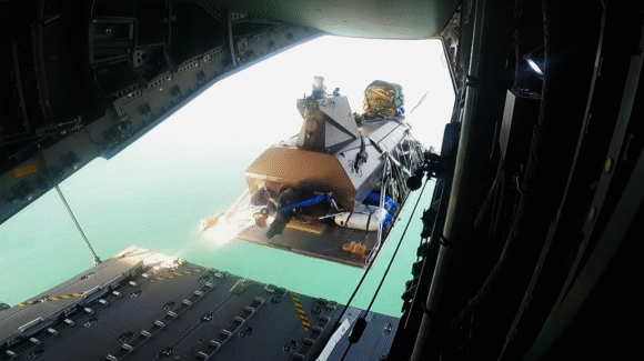 Kraken Technology Group and Capewell, working with the Royal Navy under Project Beehive, have successfully completed the world's first extracted-load airdrop of an uncrewed surface vessel from an A400M military transport aircraft, demonstrating a new rapid-insertion capability for maritime force projection.