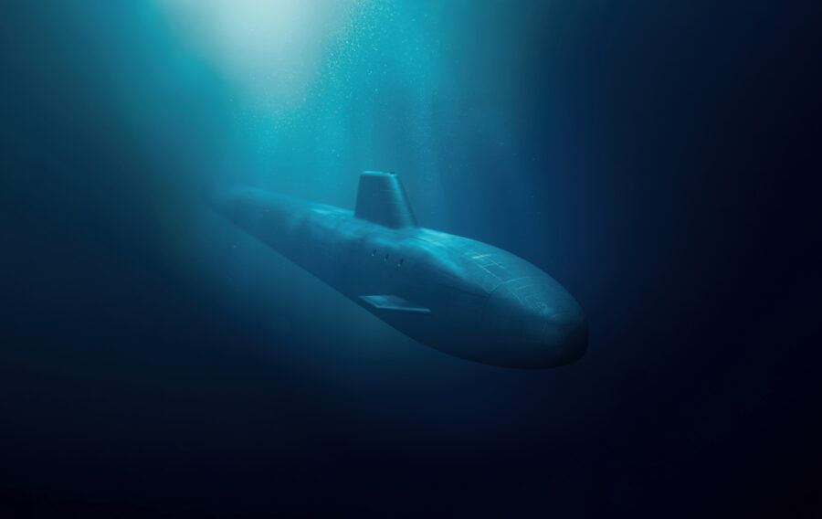 Artists impression of the new DREADNOUGHT CLASS. The Dreadnought class of ballistic submarines for the Royal Navy is now being built.